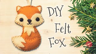 DIY Woodland Felt Fox (step by step tutorial)