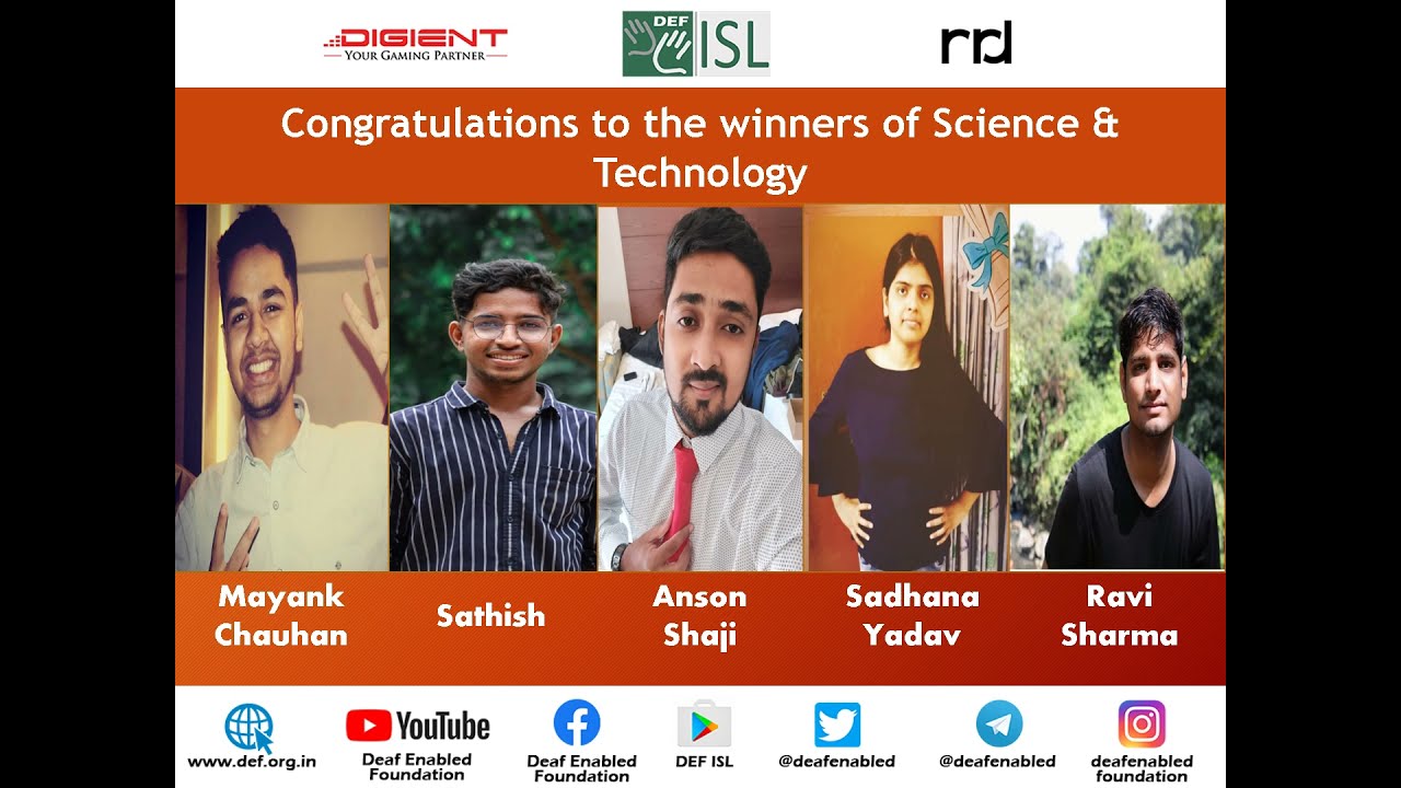 Congratulations Using Technology Congratulations to the winners of Science & Technology - YouTube