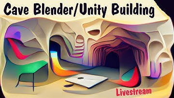 Making A Low Poly Cave Dungeon in Blender and adding It To Unity LiveStream