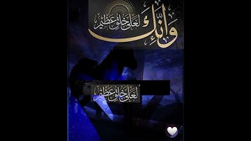 قرآن كريم  آيات من سورة القلم  ..  تلاوة جميلة مريحه للنفس