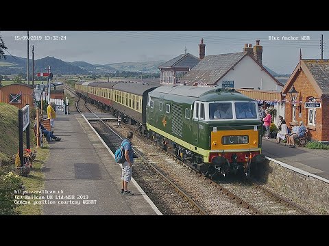 Blue Anchor, West Somerset Railway, Somerset UK | Railcam LIVE