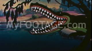 1940S Alligator Brushes Teeth