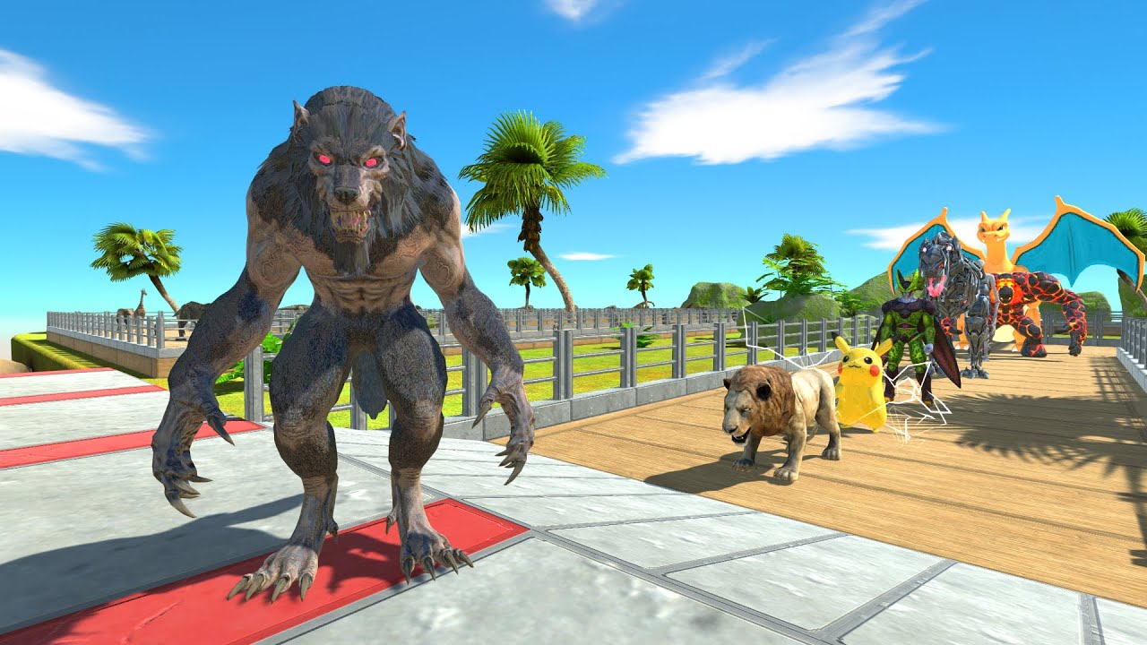 Werewolf Oasis Death Run - Animal Revolt Battle Simulator