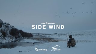Side Wind - Eastern Washington Mallards in Snow