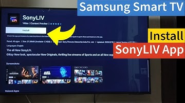 Install Sony LIV App on Samsung Tizen Smart TV | Easy Setup for All Tizen OS Models