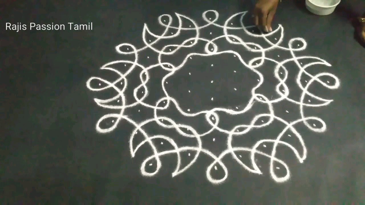 9-5 dot Sikku Kolam|| Kambi kolam|| Neli kolam|| Rajis Passion Tamil
