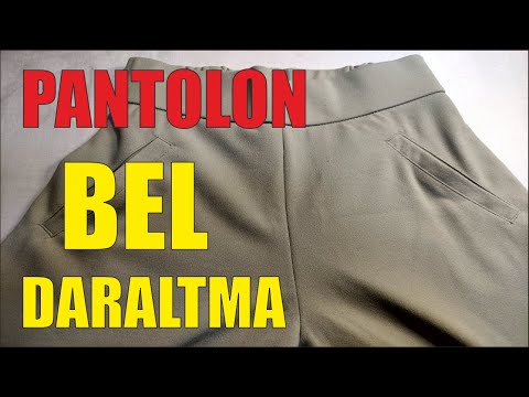 Pantolon daraltmanın en kolay yolu ✂️Pantolon tadilat /Pantolon tamiratı /Lastikli Pantolon Daraltma
