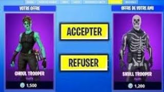 Donner Des Skins Mise A Jour - comfirmer comment donner des skins et en recevoir sur fortnite