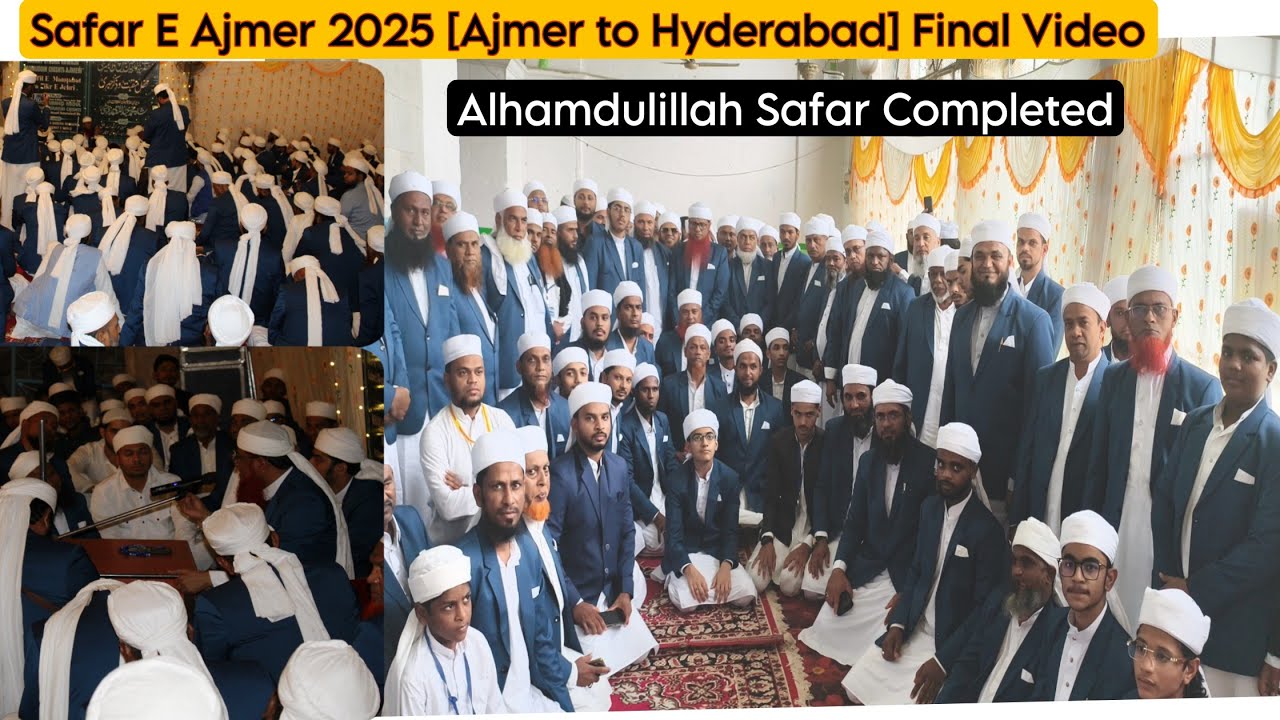 Safar E Ajmer  Alhamdulillah Completed Ajmer to Hyderabad  | MARKAZ E KHIDMAT E KHALQ HYD 