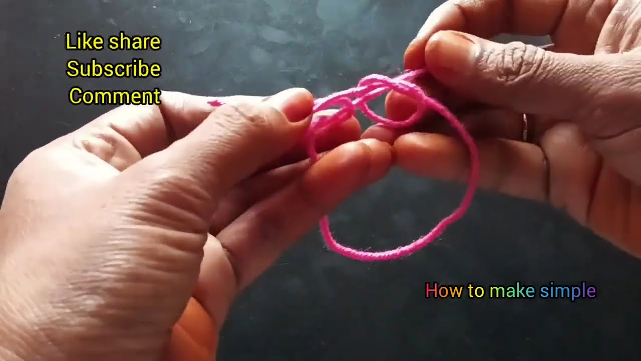 how to make simple Sliding Knot Bracelet || Adjustable sliding knot || Macrame sliding knot || diy