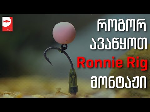 როგორ ავაწყოთ რონი რიგის მონტაჟი - How To tie a Ronnie Rig