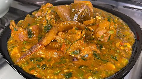 How to make Ogbono and Okra Soup  //  The best Ogbono Okro Soup recipe