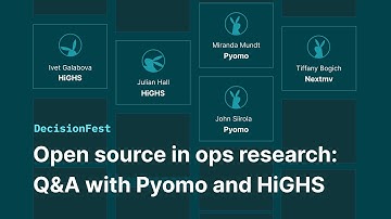 Q&A with Pyomo and HiGHS project teams