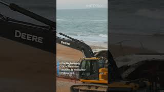 After nearly 7 weeks, sailboat aground in Flagler Beach being removed