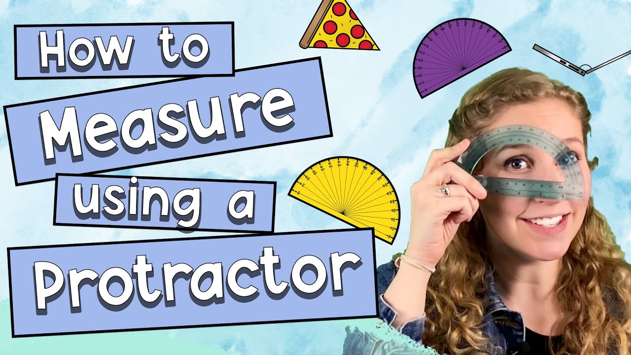 How To Measure Using a Protractor Educational Kids Math Video YouTube
