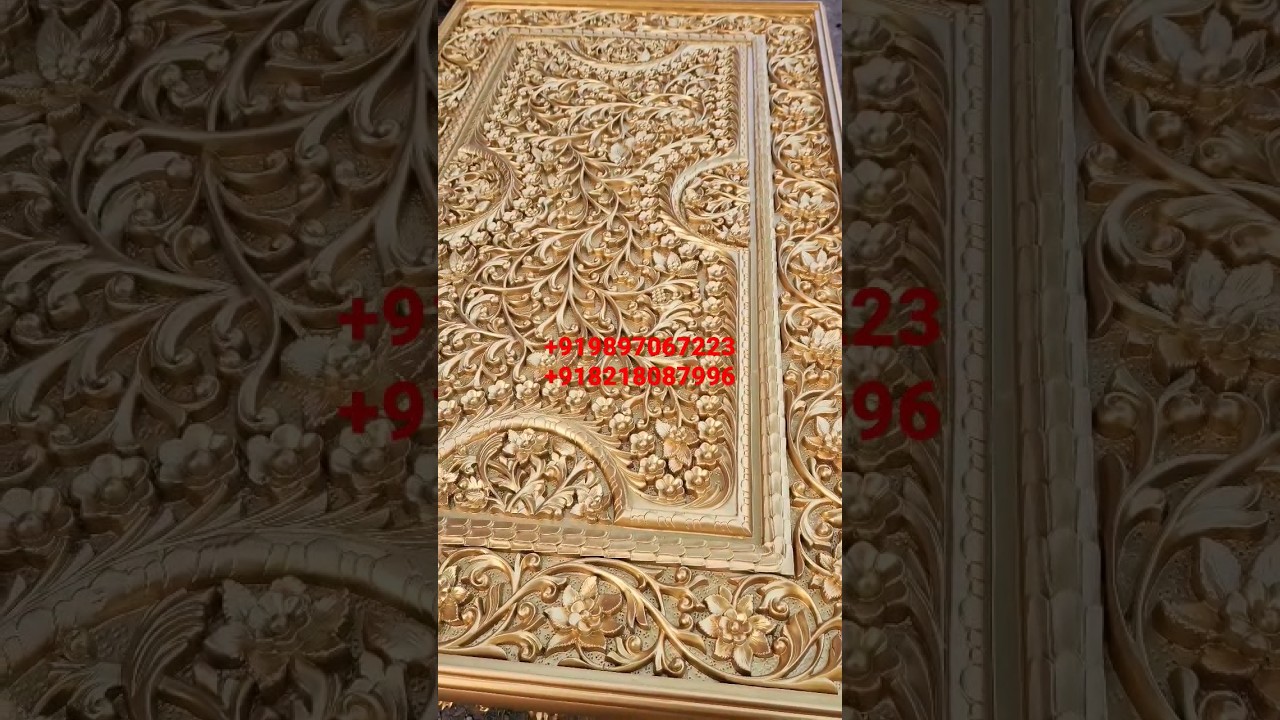 Teakwood Antique Carved Dining Top Hand Carving Work By Star Enterprises Furniture