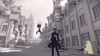 Nier:Automata - (Route A) Copied City 複製された街 - YouTube