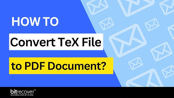 How to Convert TeX Document File to PDF Format?