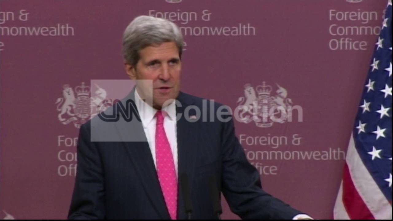 UK: KERRY FRIENDS OF SYRIA WALKUP