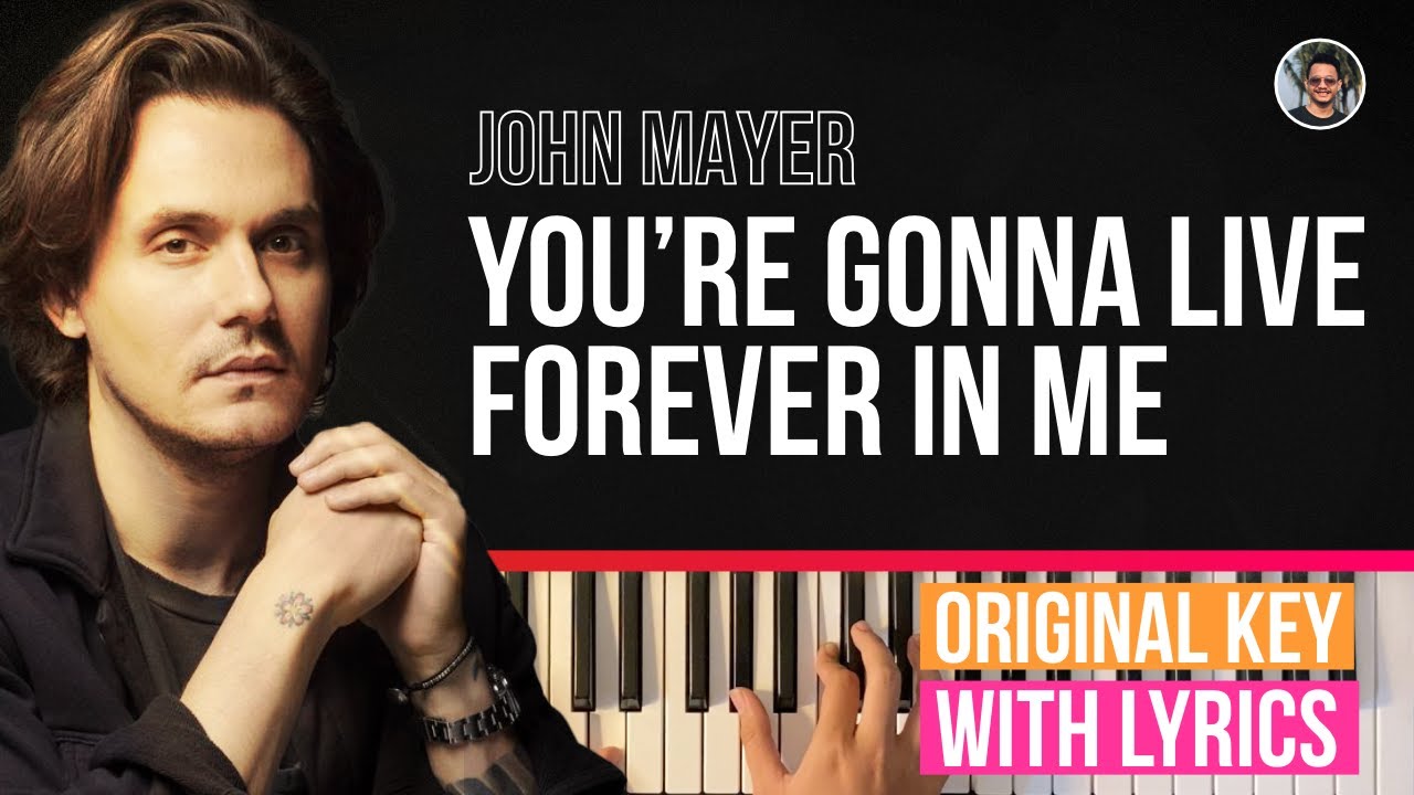 You're Gonna Live Forever in Me - John Mayer (Piano Accompaniment)