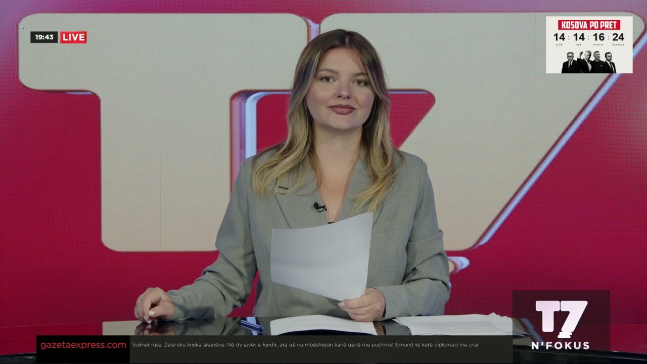 Lajmet e orës 19-30, 01.09.2026 | N'FOKUS | T7

Facebook: https://www.facebook.com/televizioni7
Instagram: https://www.instagram.com/televizioni7
Web: https://www.televizioni7.com

© & ℗ T7 SH.P.K. All rights reserved!