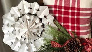 Paper Bag Snowflake Crafternoon