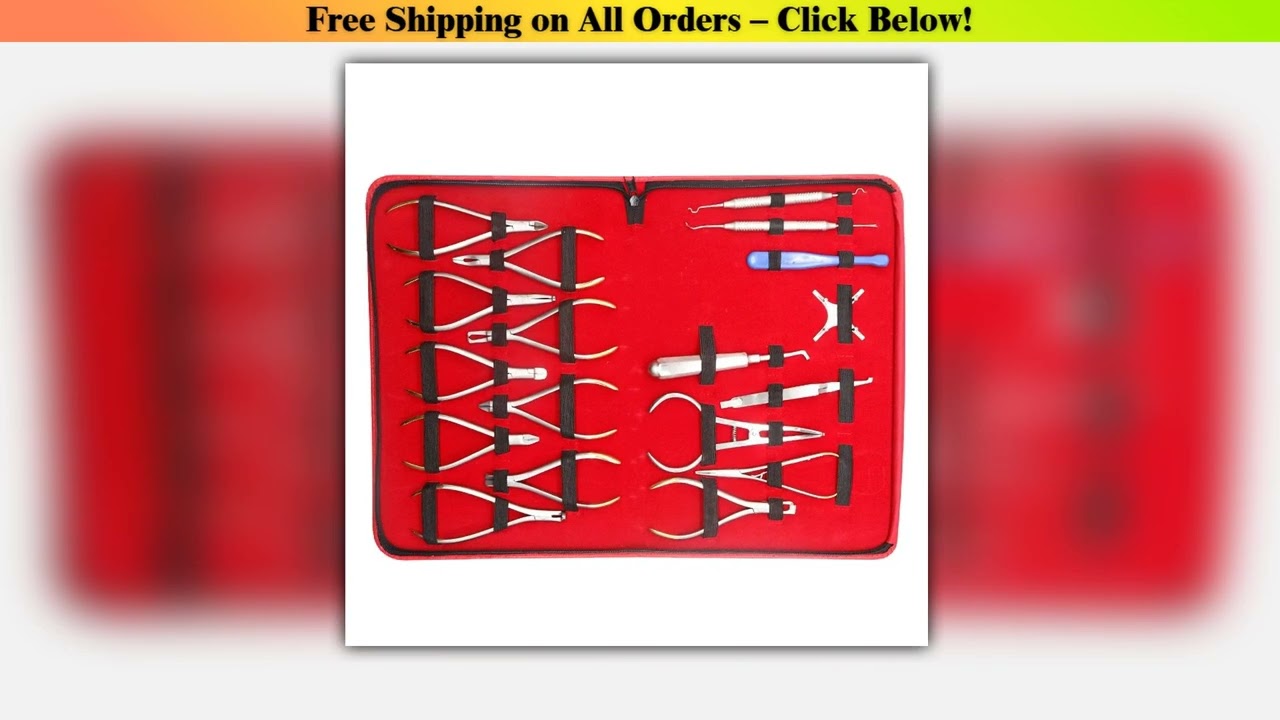 Orthodontics Dental Tools Set 18pcs Orthodontic pliers with TC Dentist tools kit Dental instruments