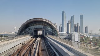 Dubai Metro Scenic Ride: Etisalat Metro Station to Creek Metro Station - Green Line (End to End)