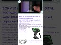 SONY 10 INCH DISPLAY DIGITAL MICROSCOPE 1600X with HDMI/USB output Extra Led Lights and Batteries