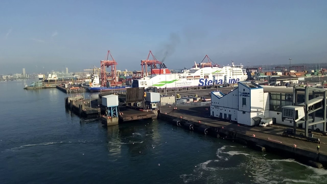 Sailing aboard the Irish Ferries MV Ulysses out of Dublin Ferry Port to
