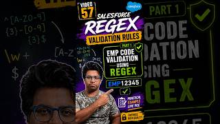 EMP12345 Validation Using REGEX in Salesforce 🔥 #shorts