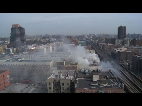 NYC buildings collapse after explosion killing at least two - YouTube