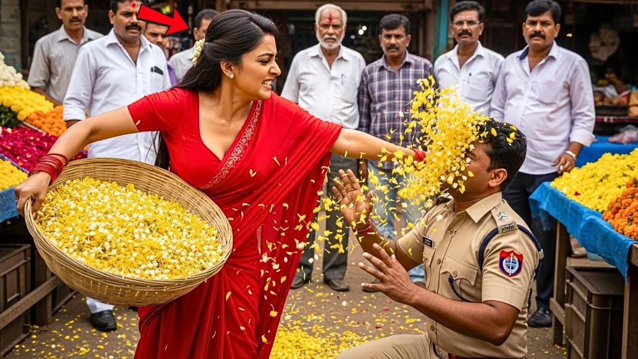 बाज़ार में फूल बेचती एसडीएम मैडम — पुलिस ने गरीब समझकर घातक गलती कर दी!