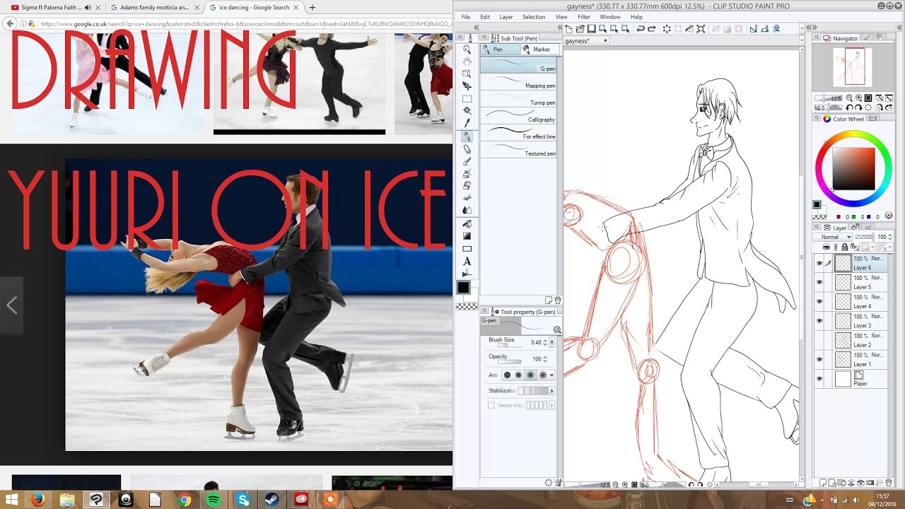 Drawing 'Yuuri on Ice' ASMR (Sk, Sk, Whispering, Crinkling)