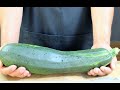 ZUCCHINA GIGANTE PER 2 RICETTE DIVERSE  bistecca di zucchina e zucchine al salto  RICETTE ZUCCHINE