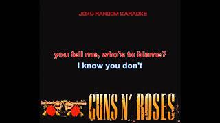 Guns N' Roses - Don't Damn Me [Karaoke]