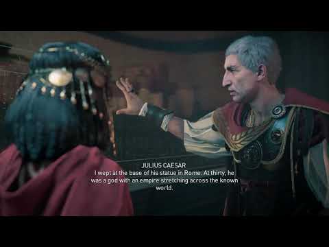 Caesar meets Alexander the Great tomb - Assassins Creed Origins