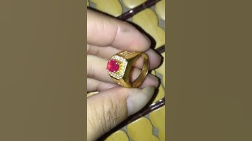 nhẫn nam đẹp viên ruby Yên Bái cắt giác đẹp sang trọng