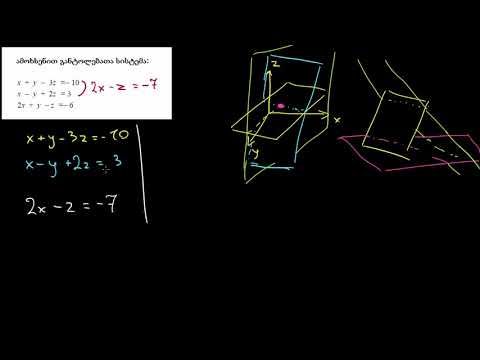 სამცვლადიანი წრფივი სისტემები: შესავალი