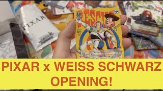 PULLING STAMPED GOLD RARE IN PIXAR x WEISS SCHWARZ ヴァイスシュヴァルツ UNBOXING!