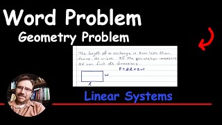 Word Problem involving the Perimeter of a Rectangle (Geometry Application)