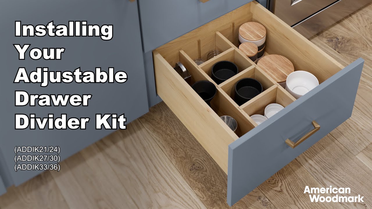 Installing Your Adjustable Drawer Divider Kit YouTube