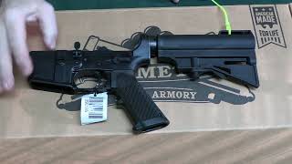 PSA AR15 complete pistol lower overview