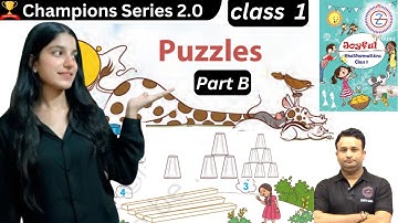 Puzzles Part B | Class-1 Maths NCERT Joyful हिंदी Explanation & Solution