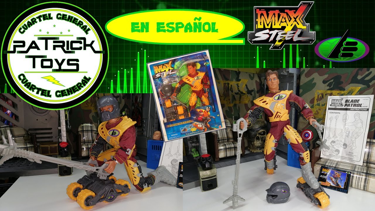 Vintage 1998 Max Steel & 1998, 2000 Hasbro Action Man Figure Lot
