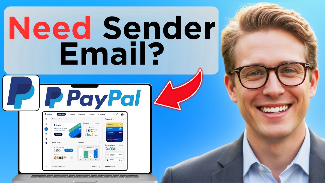 Paypal Email Example How To Find Your Sender's Email In PayPal (Full Guide 2026) - YouTube