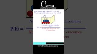 A box contains 3 blue, 2 white and 4 red marbles. Probability of white? | Probability class 10th Wealth