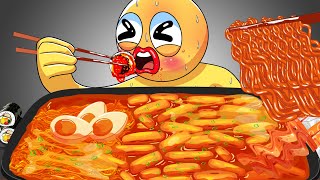 Player Cooking Spicy Noodles & Tteokbokki | Poppy Playtime Chapter 3 Animation | Mukbang ASMR