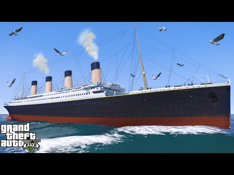 GTA 5 Con Tàu Titanic Huyền Thoại Khổng Lồ Bất Ngờ Xuất Hiện Tại Bãi Biển Thành Phố Los Santos