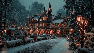 Visit the Magnificent Victoria Library on Christmas Eve | Dark Academia Winter Music for Reading